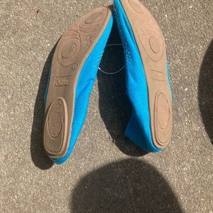 Blue flats size 8